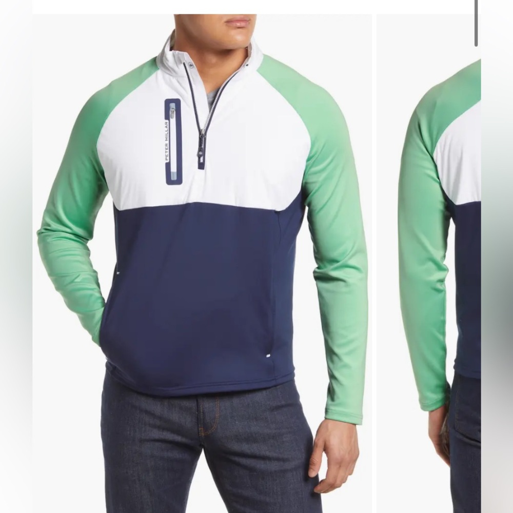 Peter Millar Crown Sport Men's Hyperlight Weld Hybrid Half-Zip